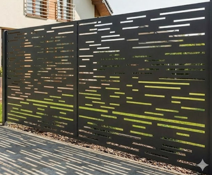 Absztrakt kerítés minta