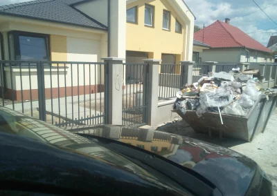 minimalista acélkerítés kapu Debrecen